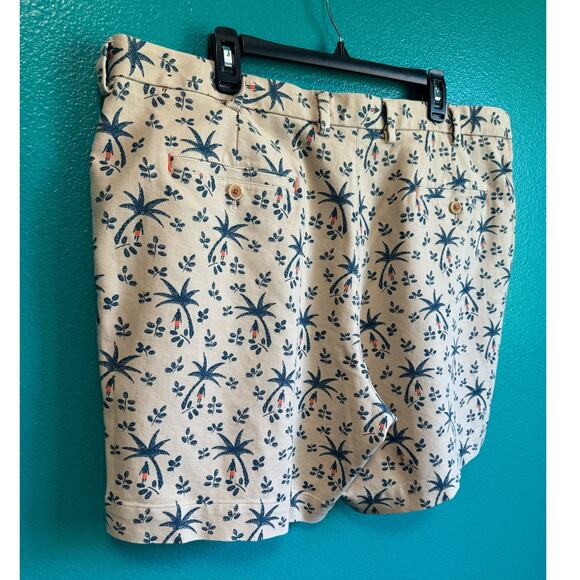Brooks Brothers Tan Tropical Print Men's Casual Shorts 42 - Picture 6 of 8